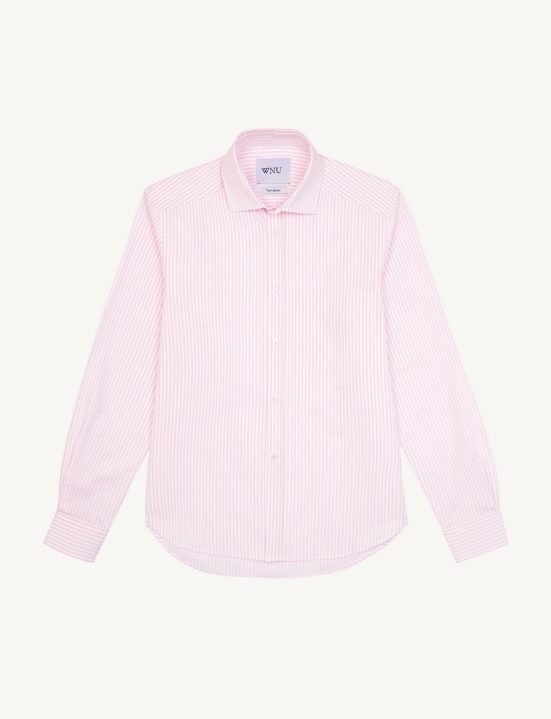 The Classic: Oxford, Rose Pink Stripe
