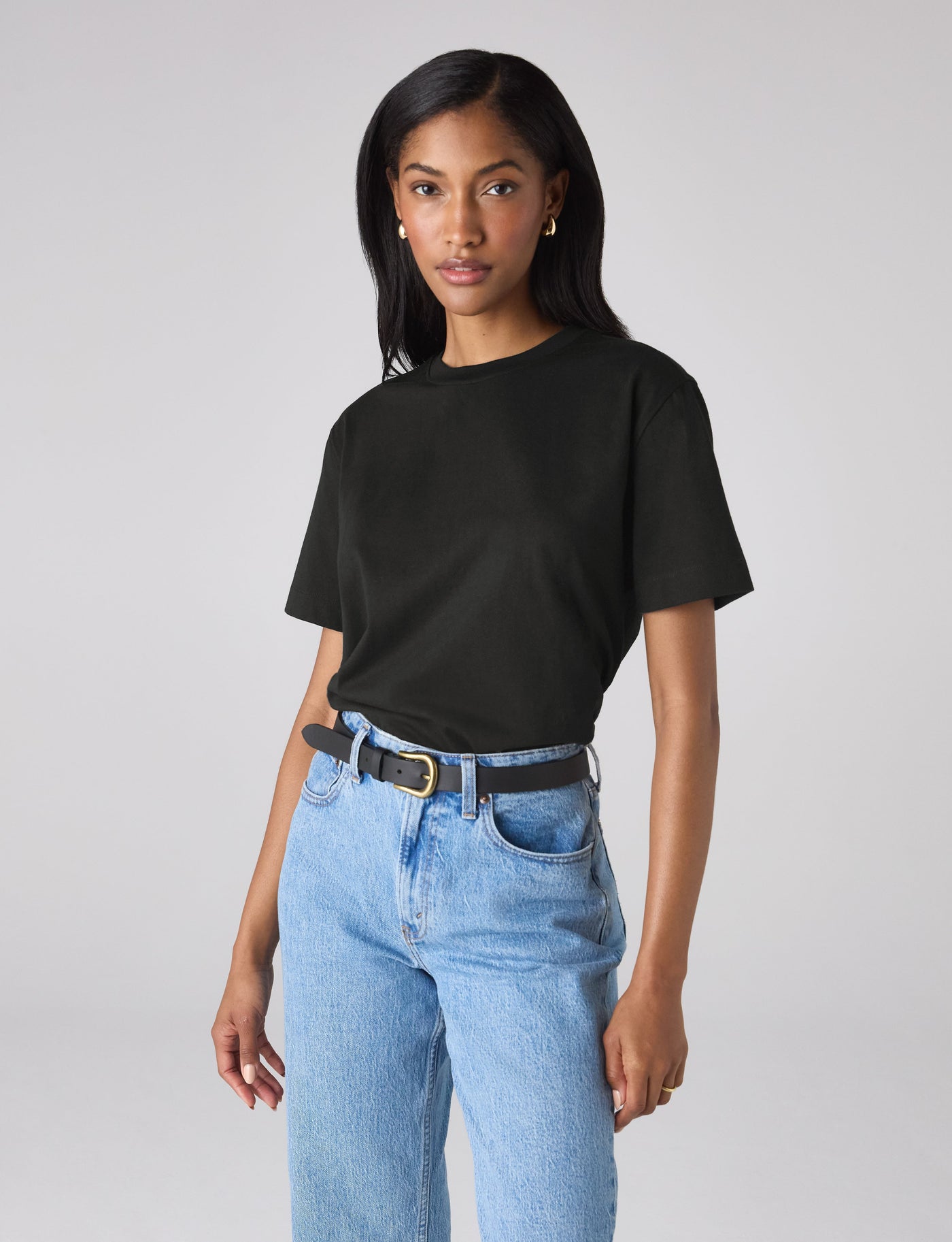 Soho T-Shirt: Cotton Jersey, Black