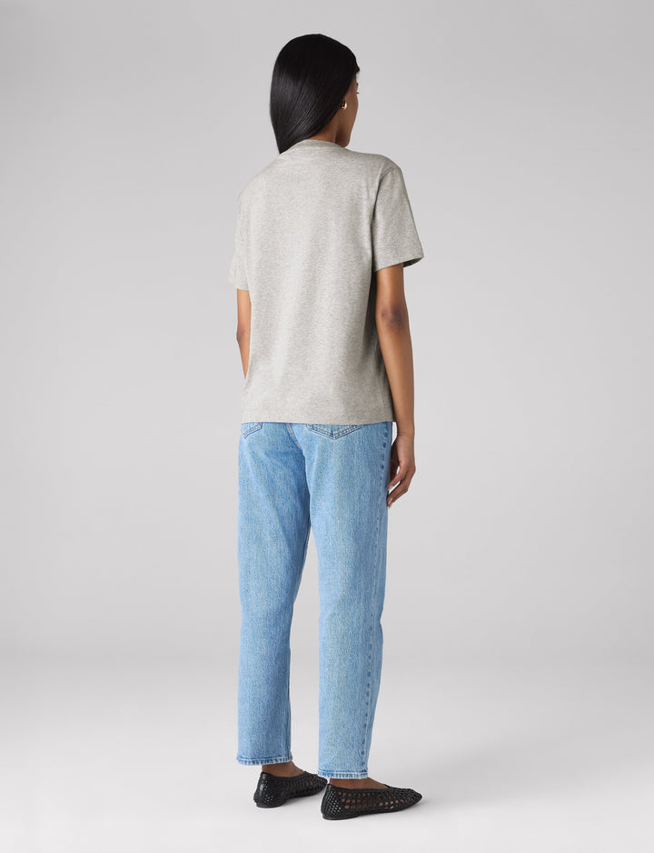 Soho T-Shirt: Cotton Jersey, Grey