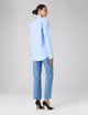 The Dress Shirt Curved Bib: Poplin, Sky Blue