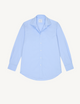 The Boyfriend: Fine Poplin, Sky Blue