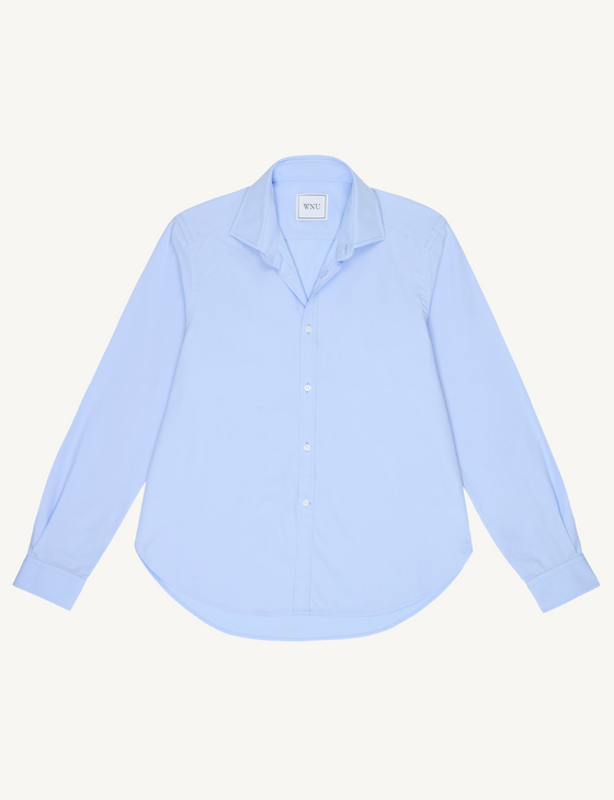 The Classic: Fine Poplin, Sky Blue