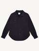 Stow Overshirt: Brushed Twill, Navy Blue