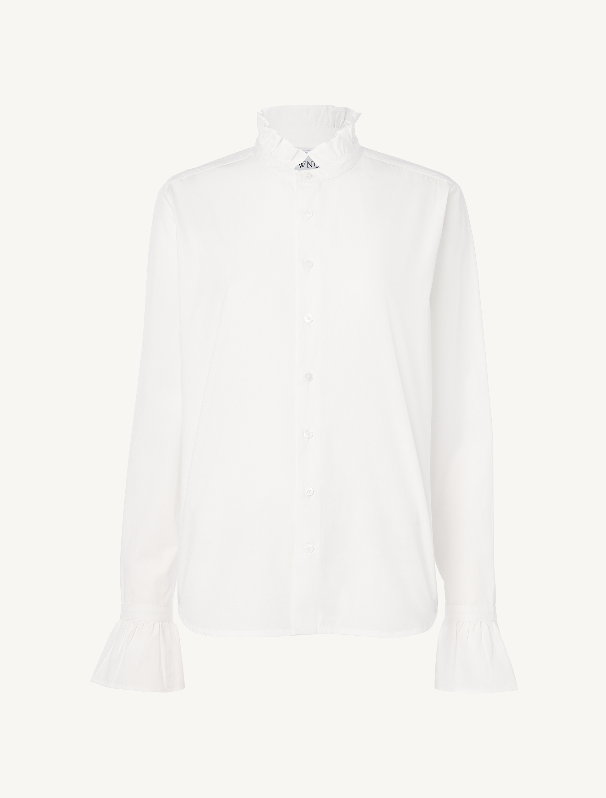 Kew Blouse: Fine Poplin, White