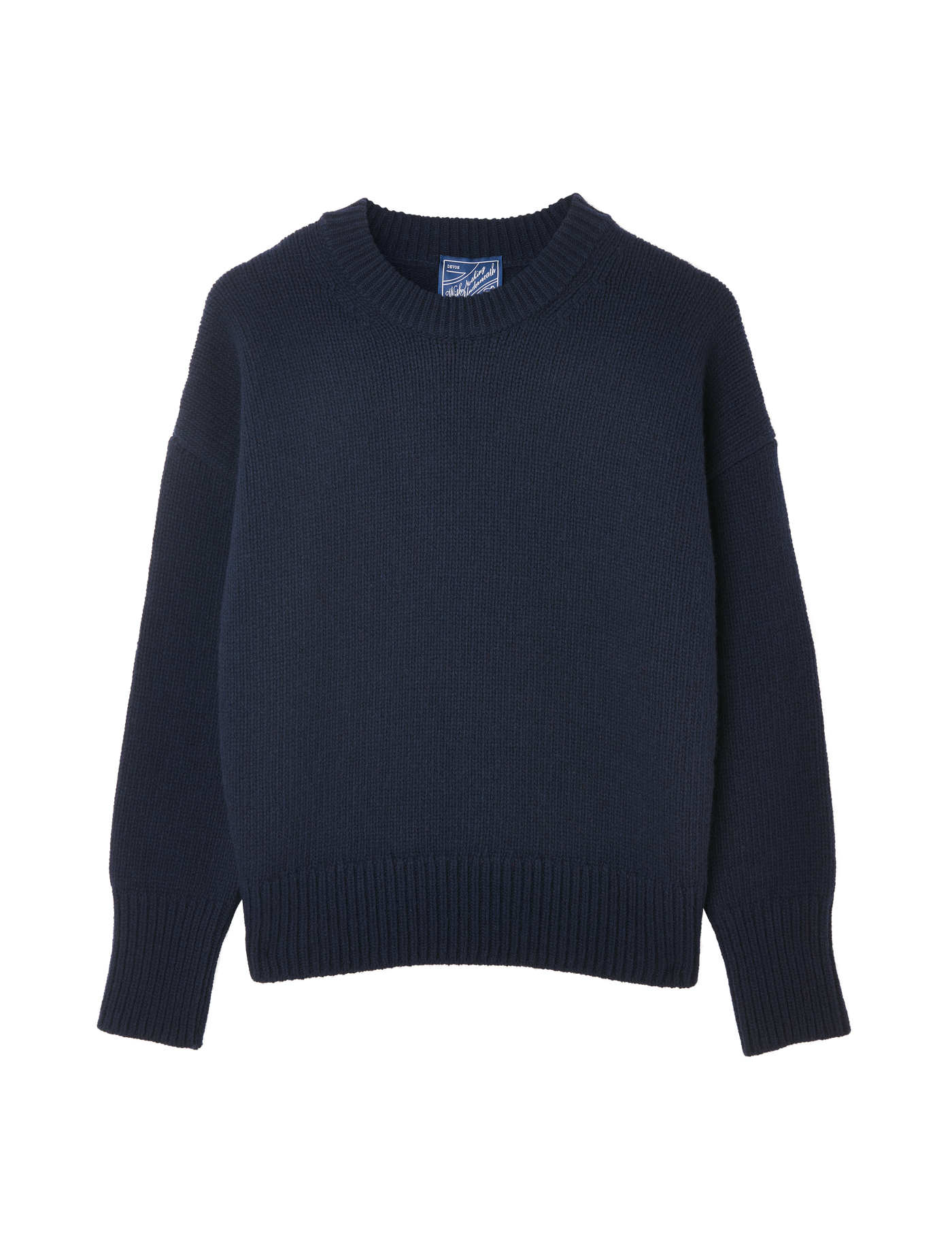 Cornwall Jumper: Wool, Navy Blue