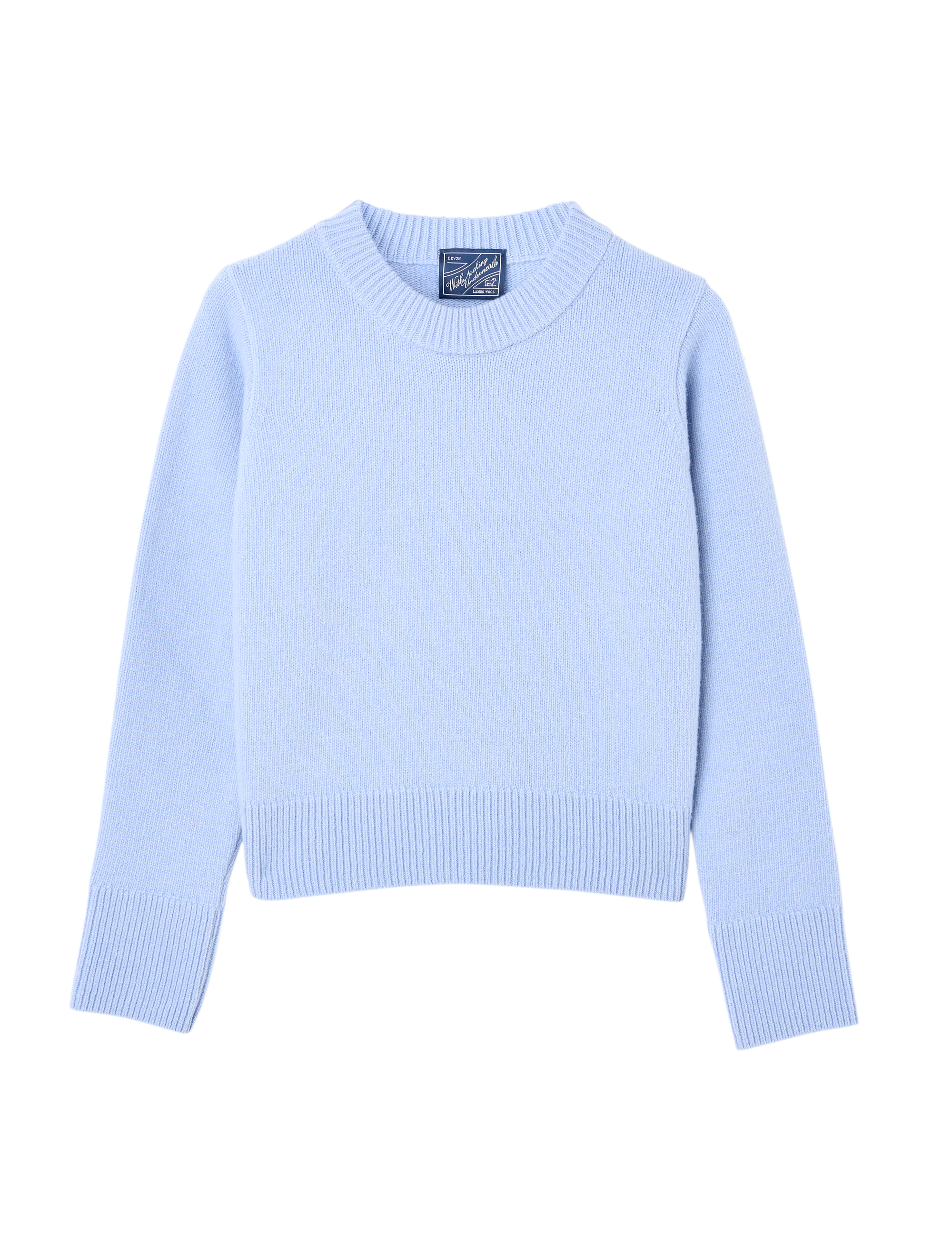 Devon Jumper: Wool, Cornflower Blue