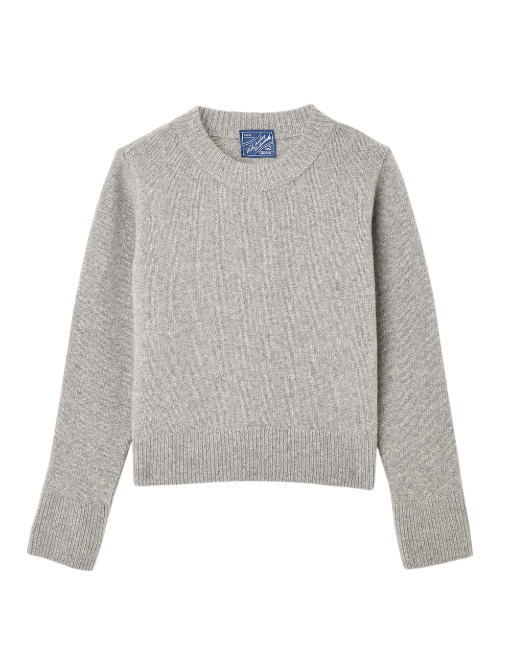 Devon Jumper: Wool, Mid Grey Melange