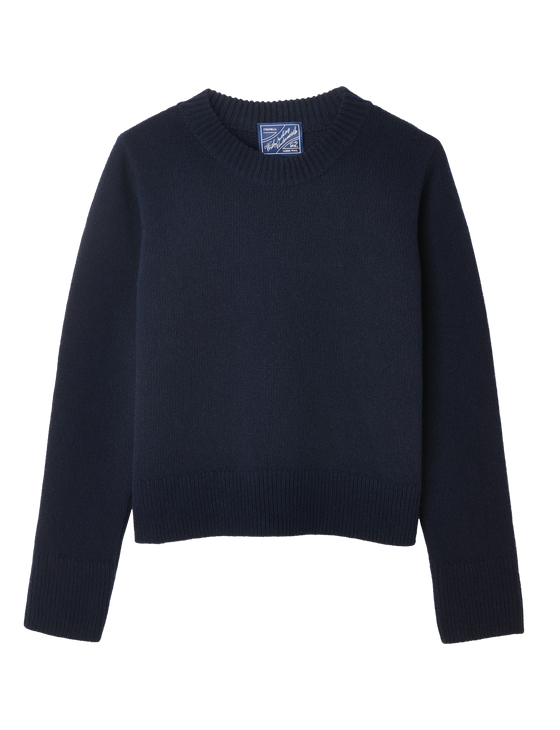 Devon Jumper: Wool, Navy Blue