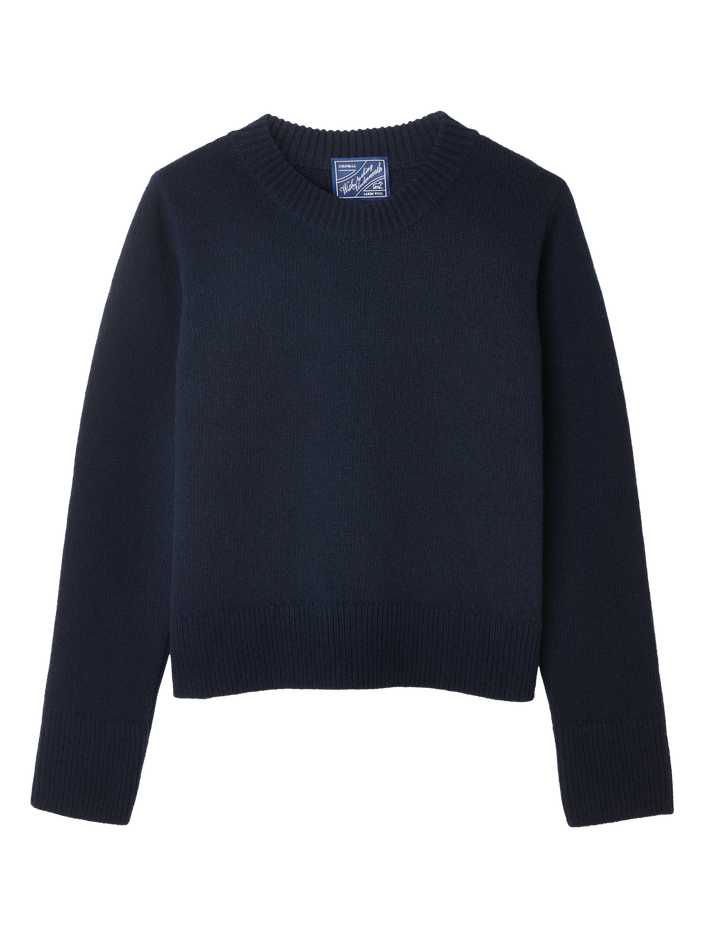 Devon Jumper: Wool, Navy Blue