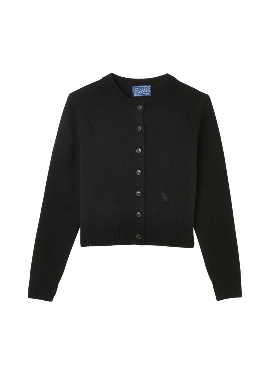 Jura Cardigan: Yak Wool, Black