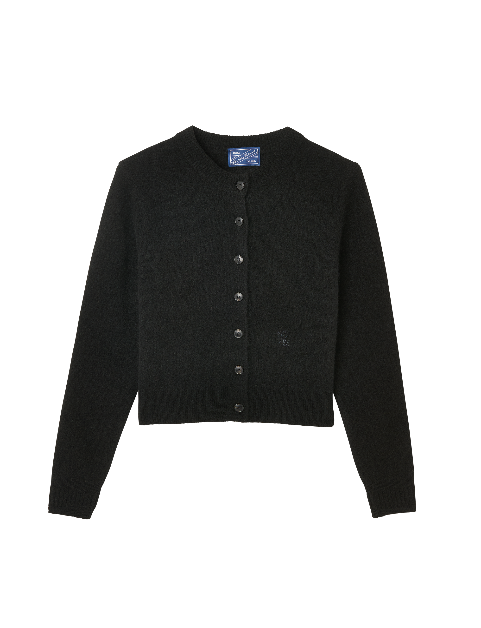 Jura Cardigan: Yak Wool, Black