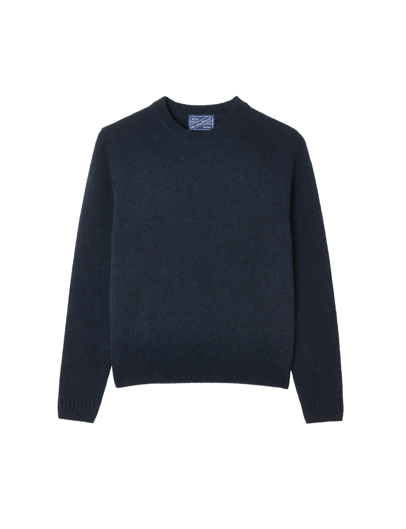 Mull Crew: Yak Wool, Navy Blue