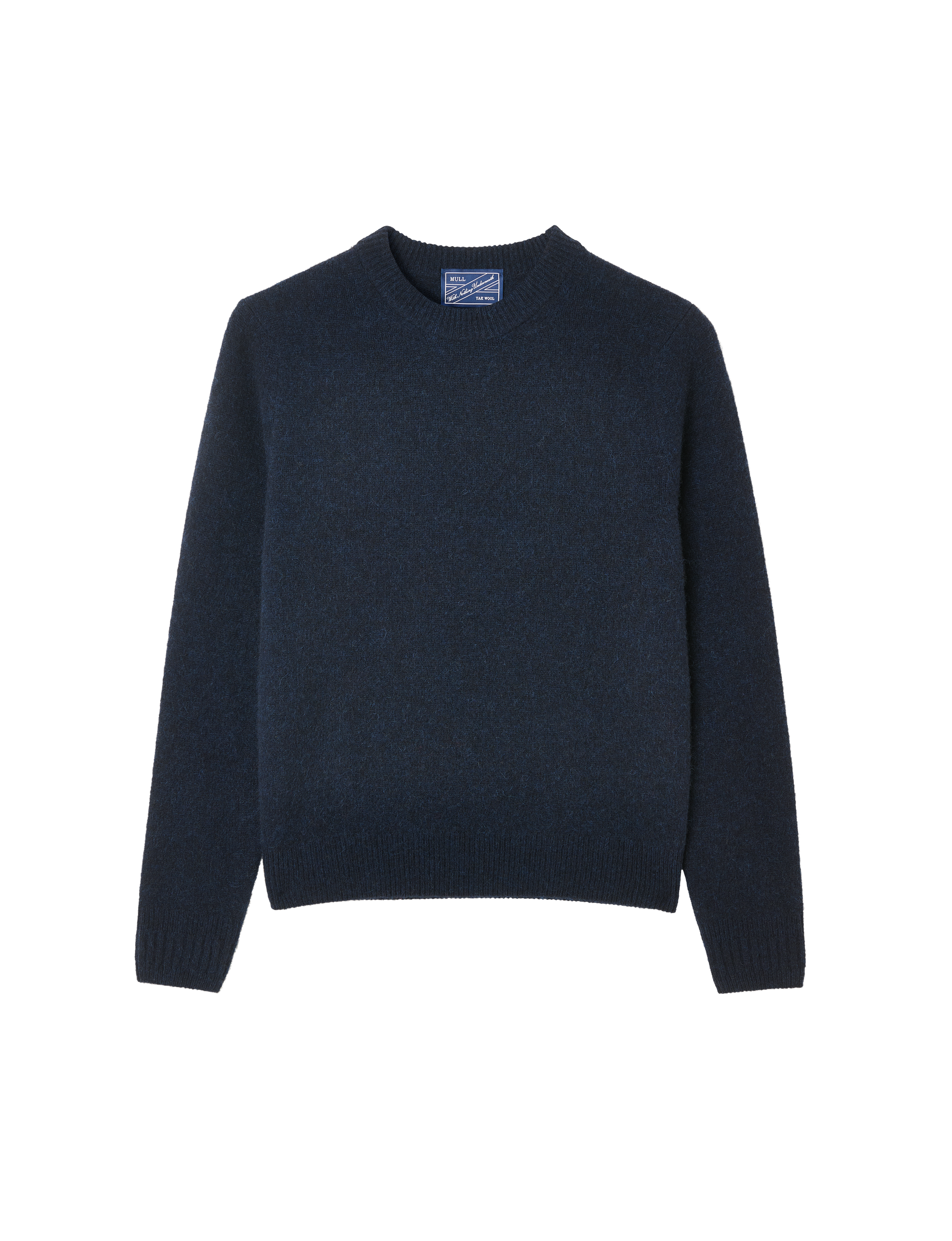 Mull Crew: Yak Wool, Navy Blue