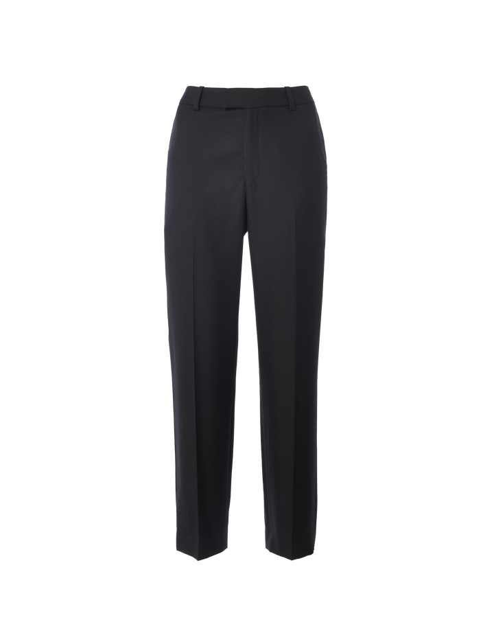 Regent Cigarette Trouser: Wool, Black