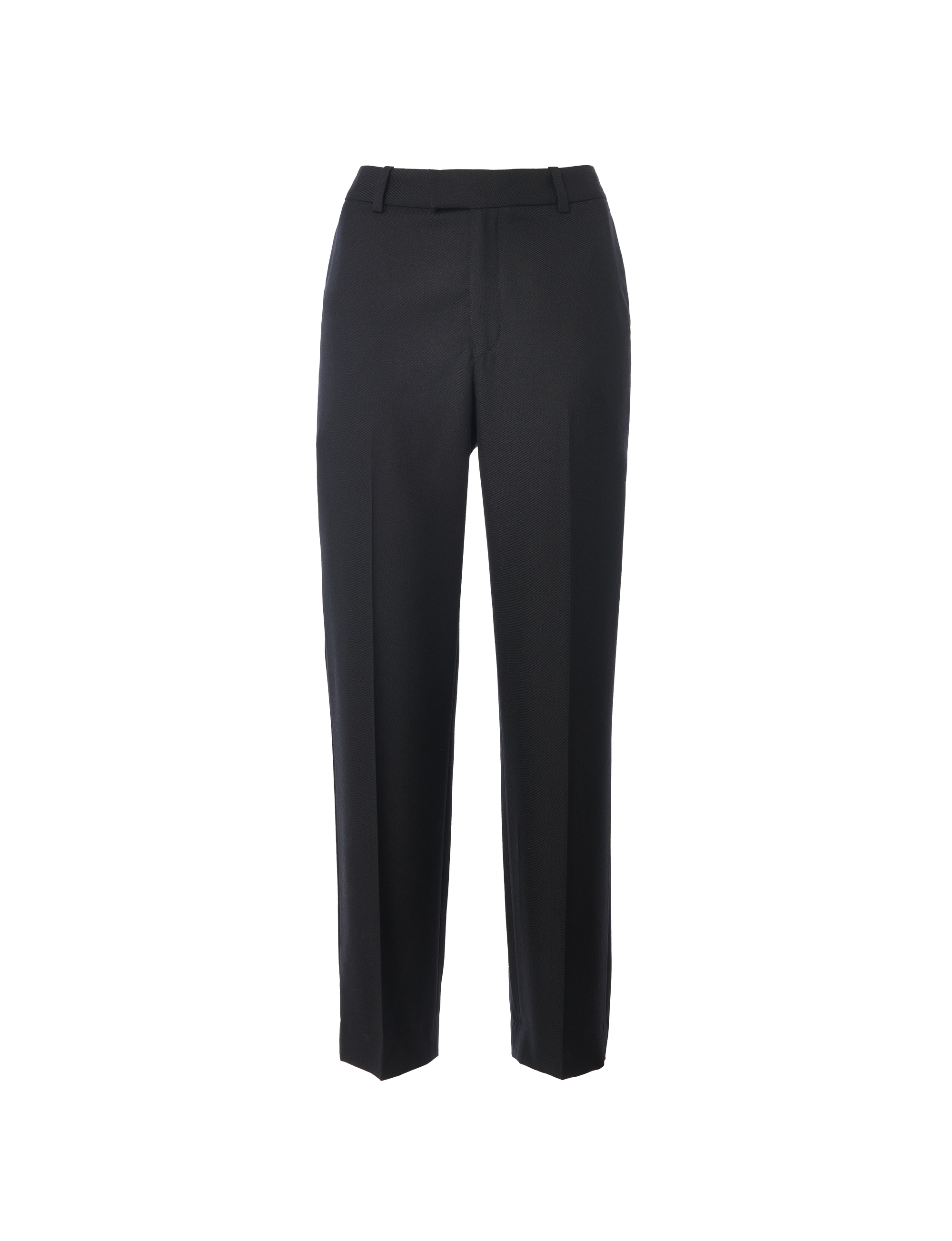 Regent Cigarette Trouser: Wool, Black