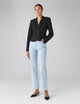 Belgravia Cropped Tuxedo: Wool, Black