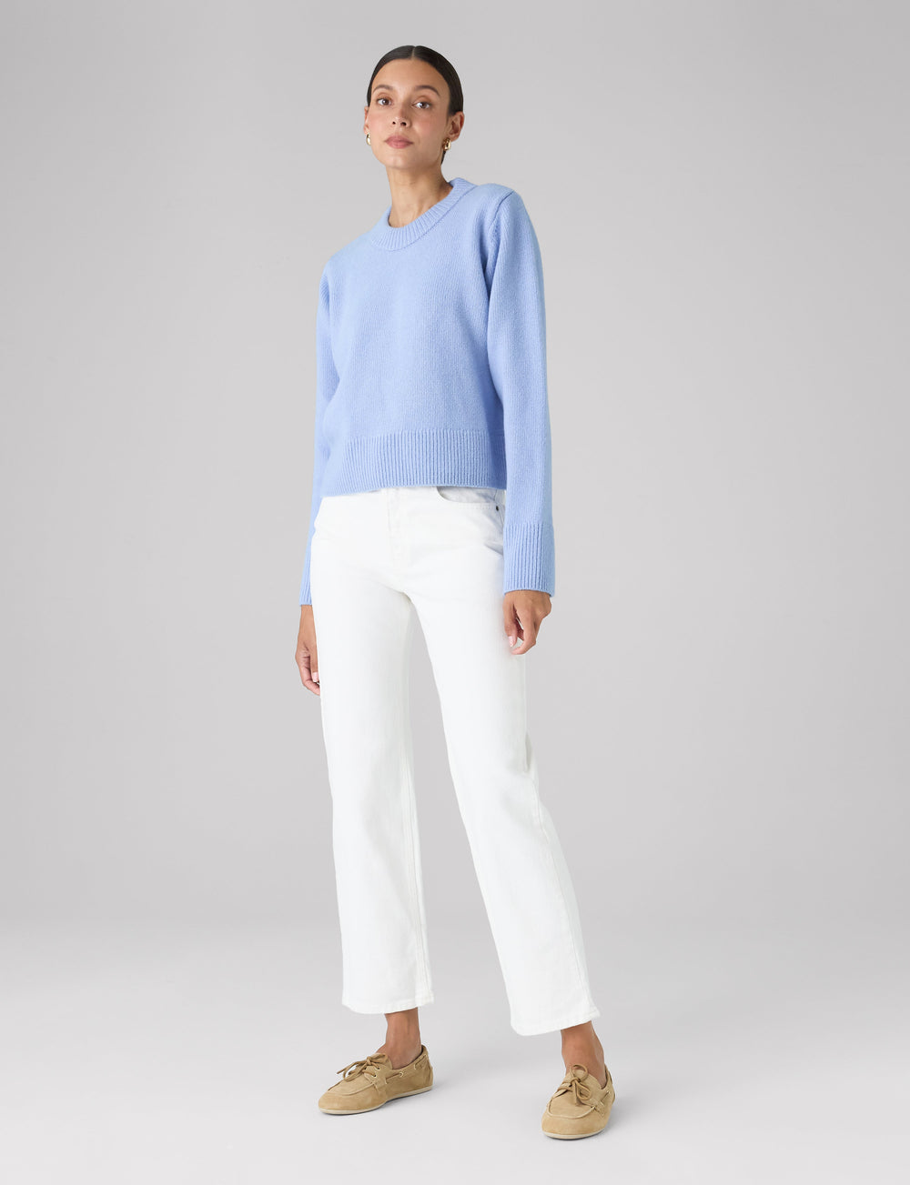 Devon Jumper: Wool, Cornflower Blue