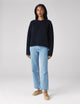Devon Jumper: Wool, Navy Blue