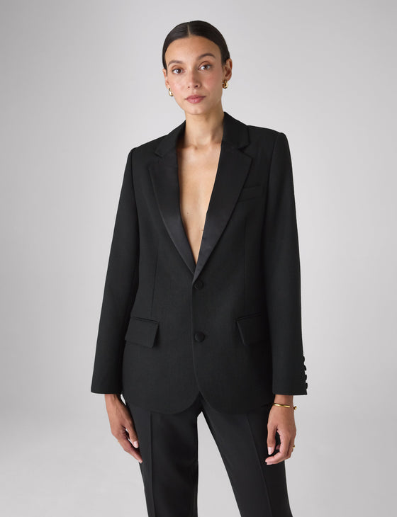 Hutton Tuxedo: Wool, Black