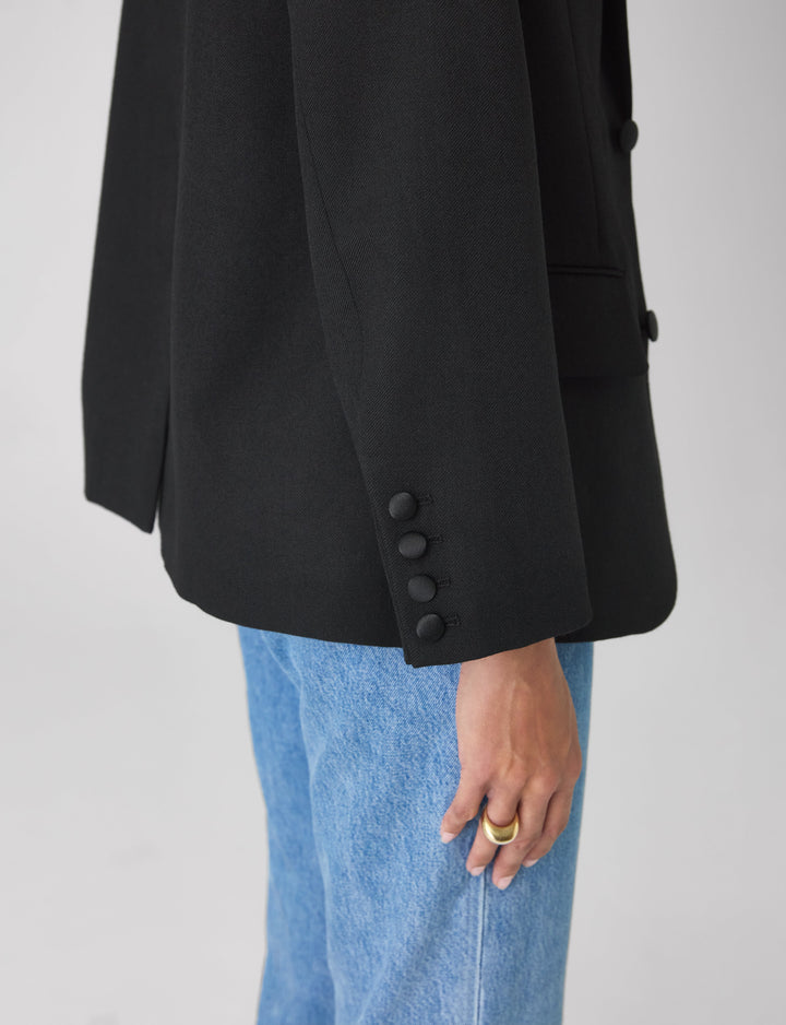 Hutton Tuxedo: Wool, Black