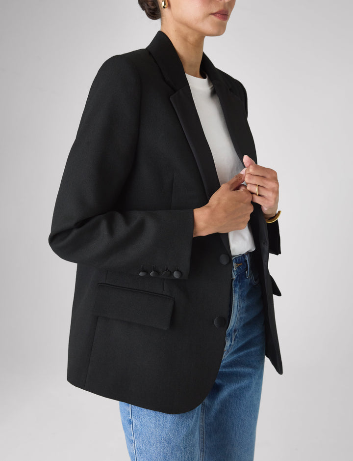 Hutton Tuxedo: Wool, Black