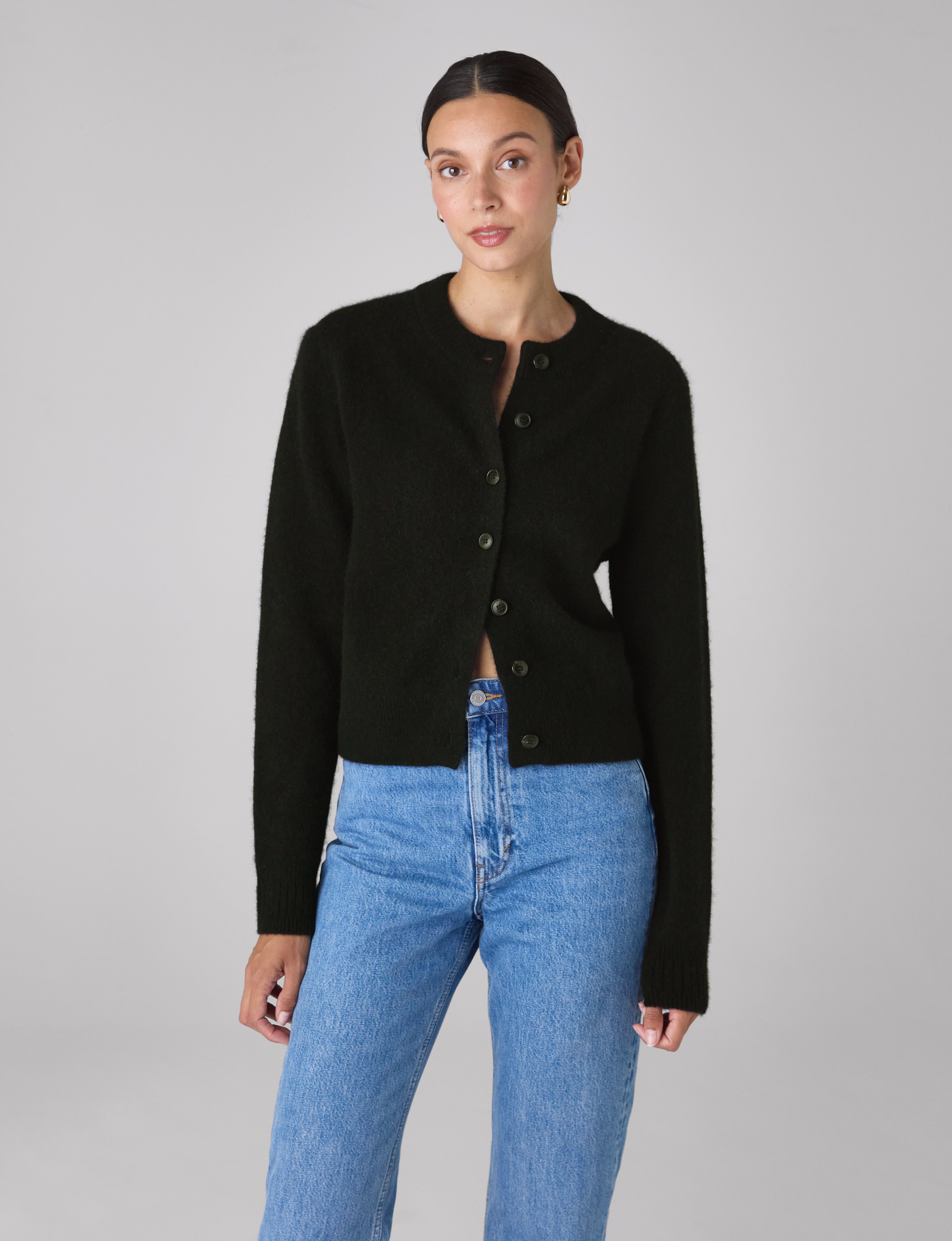 Jura Cardigan: Yak Wool, Black – With Nothing Underneath