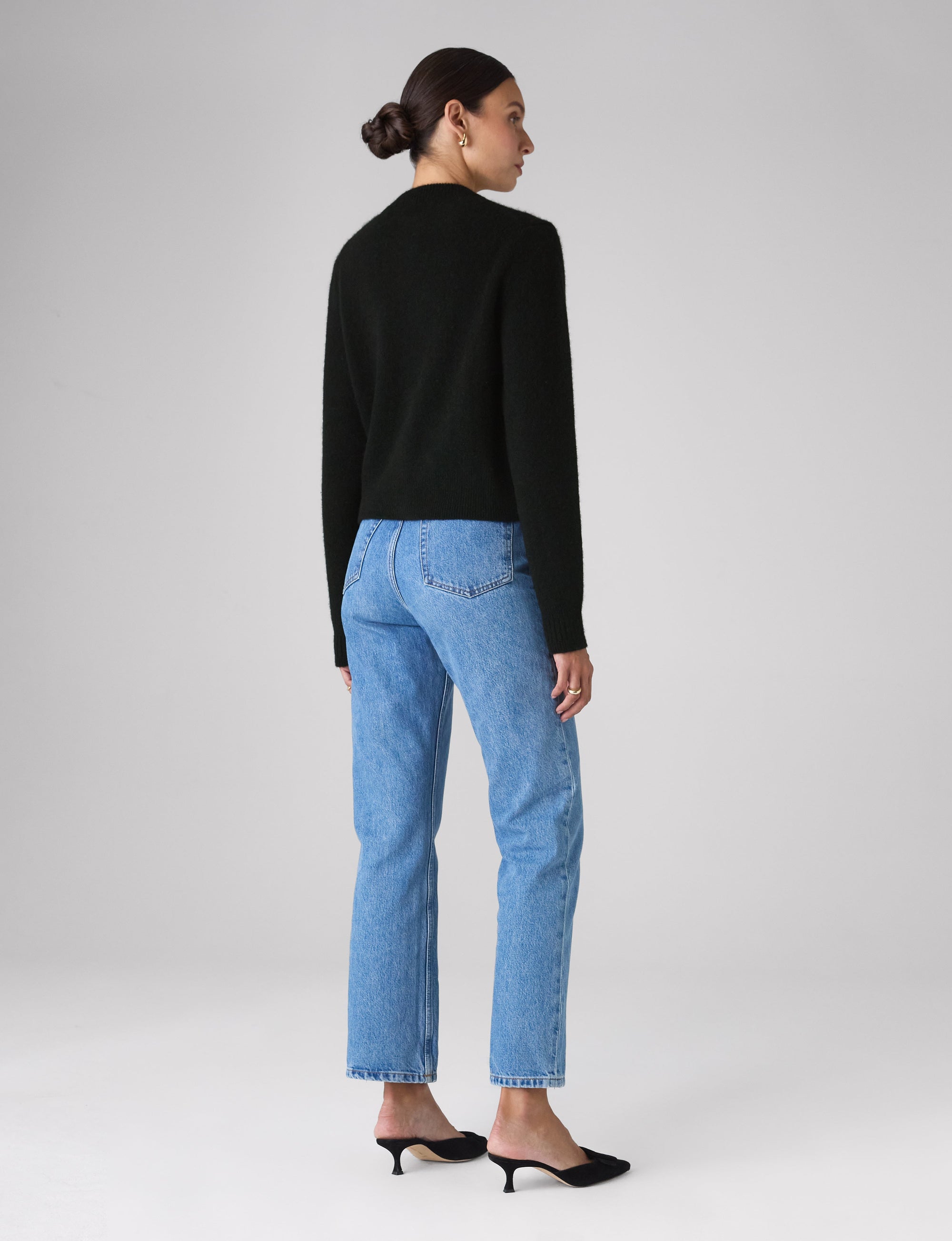 Jura Cardigan: Yak Wool, Black