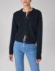 Jura Cardigan: Yak Wool, Navy Blue