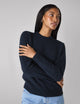 Mull Crew: Yak Wool, Navy Blue