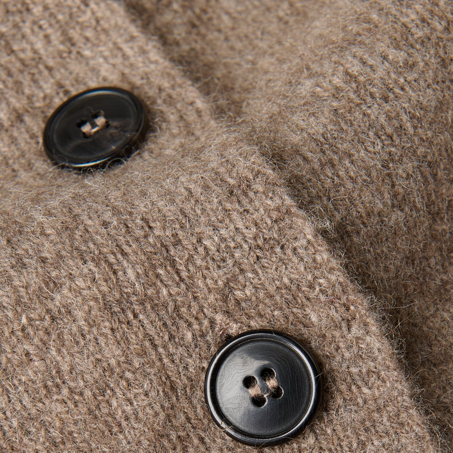 Jura Cardigan: Yak Wool, Coffee – With Nothing Underneath
