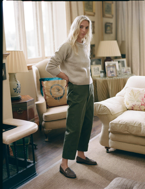 Devon Jumper: Wool, Oatmeal