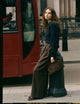 Rampling Trouser: Wool, Dark Brown Herringbone