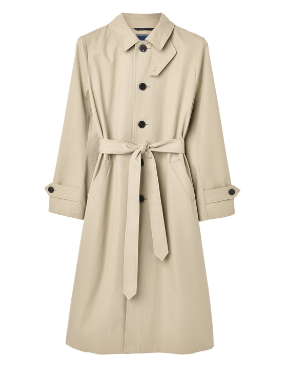 Chatsworth Car Coat: Cotton, Dark Stone