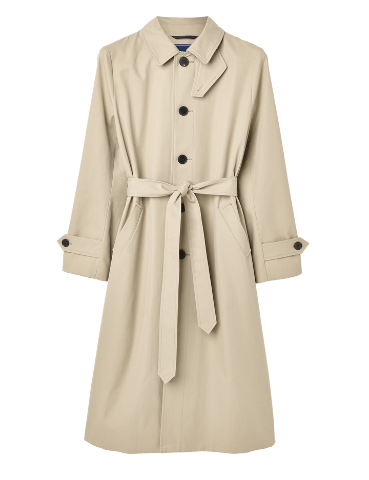 Chatsworth Car Coat: Cotton, Dark Stone