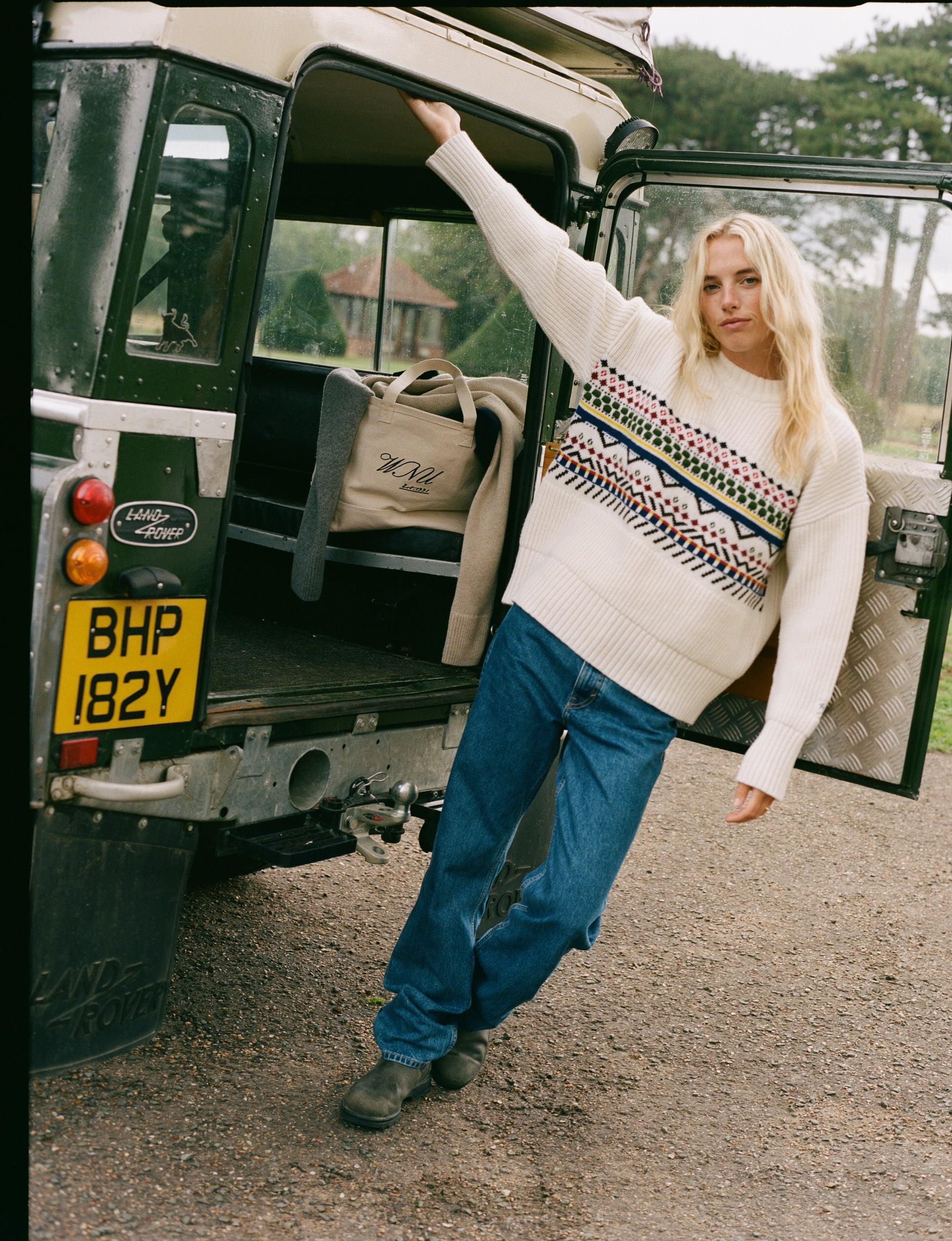 小物 Wommelsdorff JO high and seek Chamonix Jumper: Wool, Multi – With Nothing Underneath