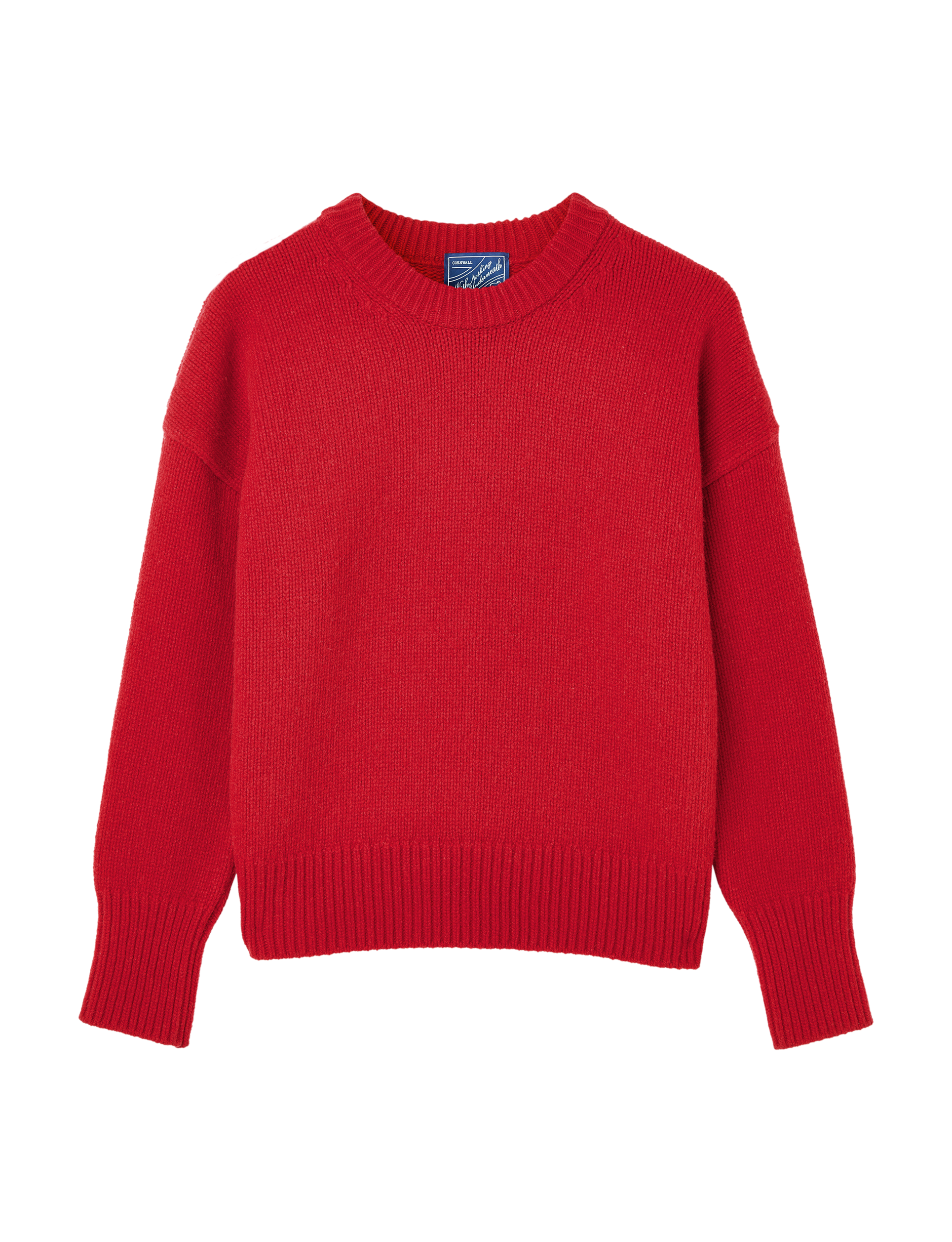 Cornwall Jumper: Wool, Red