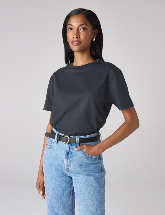 The Foundations Set: Soho T-Shirt in White, Navy & Grey