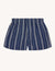 The Boxer: Cotton Voile, Navy and White Stripe