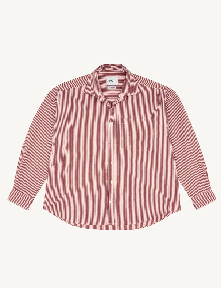 The Set: Seersucker, Pink and Berry Stripe Shirt & Boxer Shorts