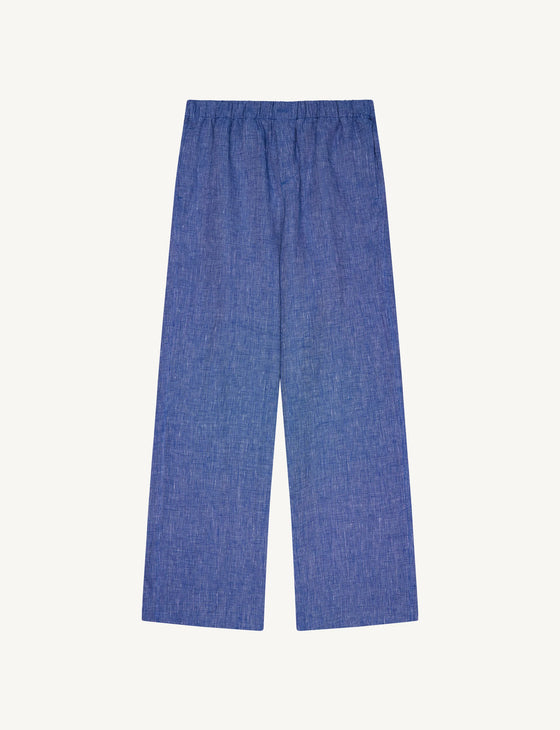The Palazzo: Linen, Lapis Blue