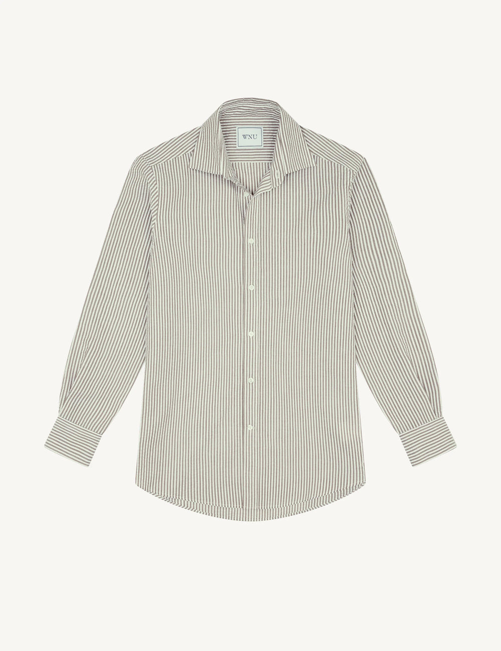 The Boyfriend: Seersucker, Mocha Stripe