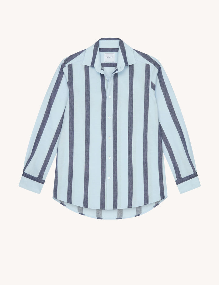 The Boyfriend: Weave, Blue and Navy Stripe