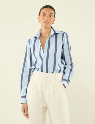 The Boyfriend: Weave, Blue and Navy Stripe