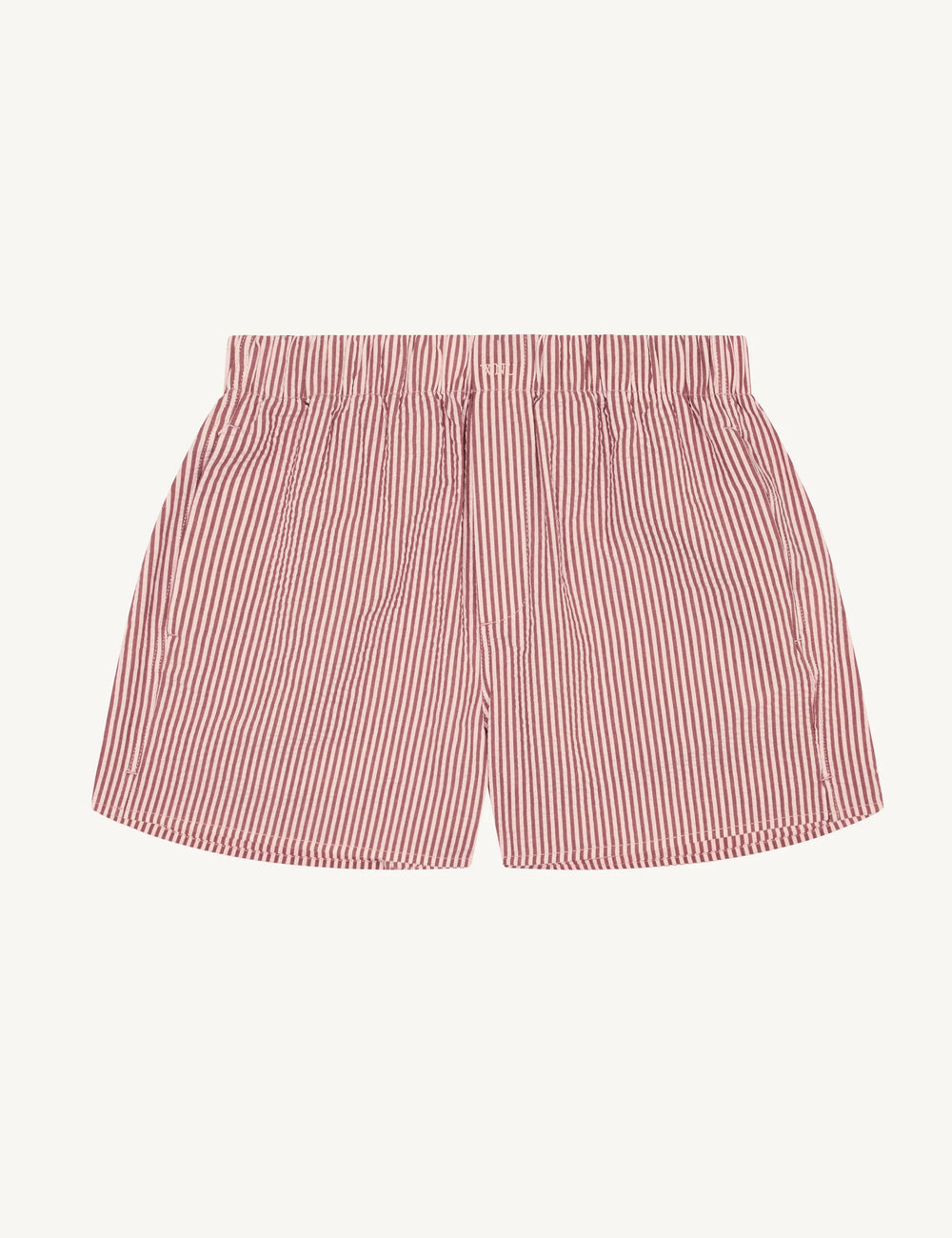The Boxer: Seersucker, Pink and Berry Stripe