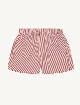 The Boxer: Seersucker, Pink and Berry Stripe
