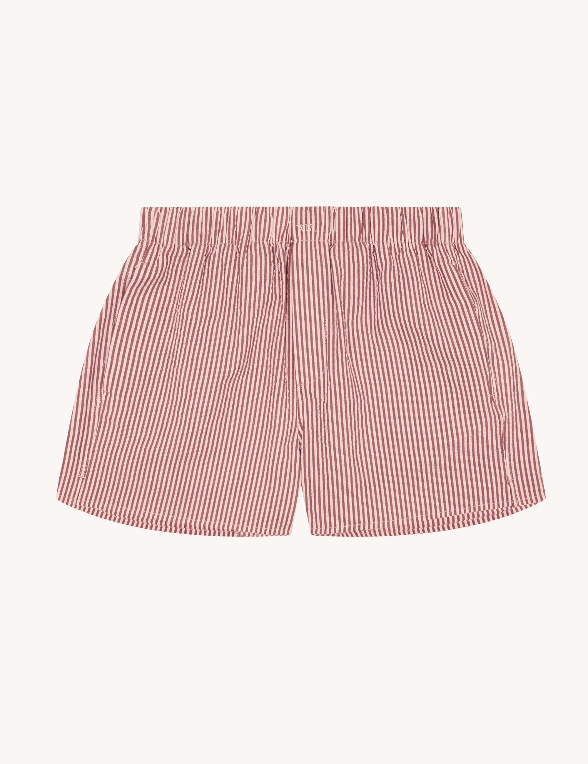 The Boxer: Seersucker, Pink and Berry Stripe