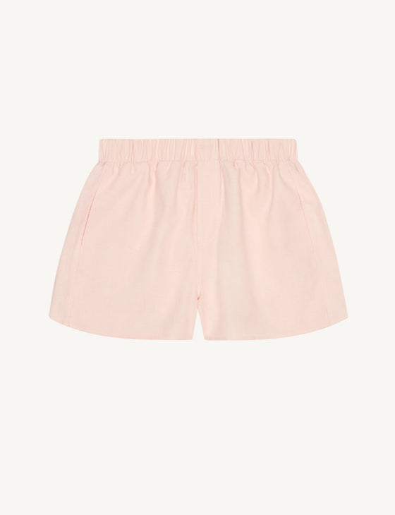 The Boxer: Hemp, Blush Pink