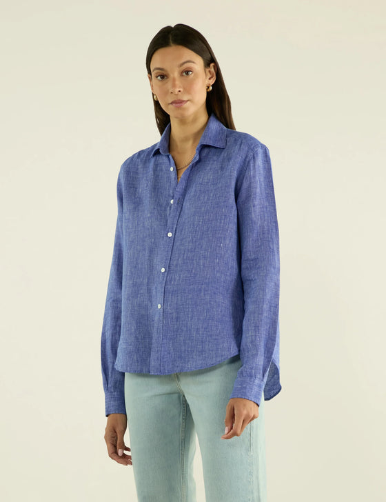 The Classic: Linen, Lapis Blue