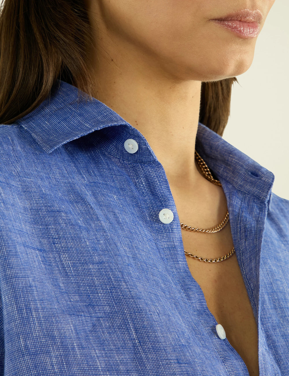 The Classic: Linen, Lapis Blue