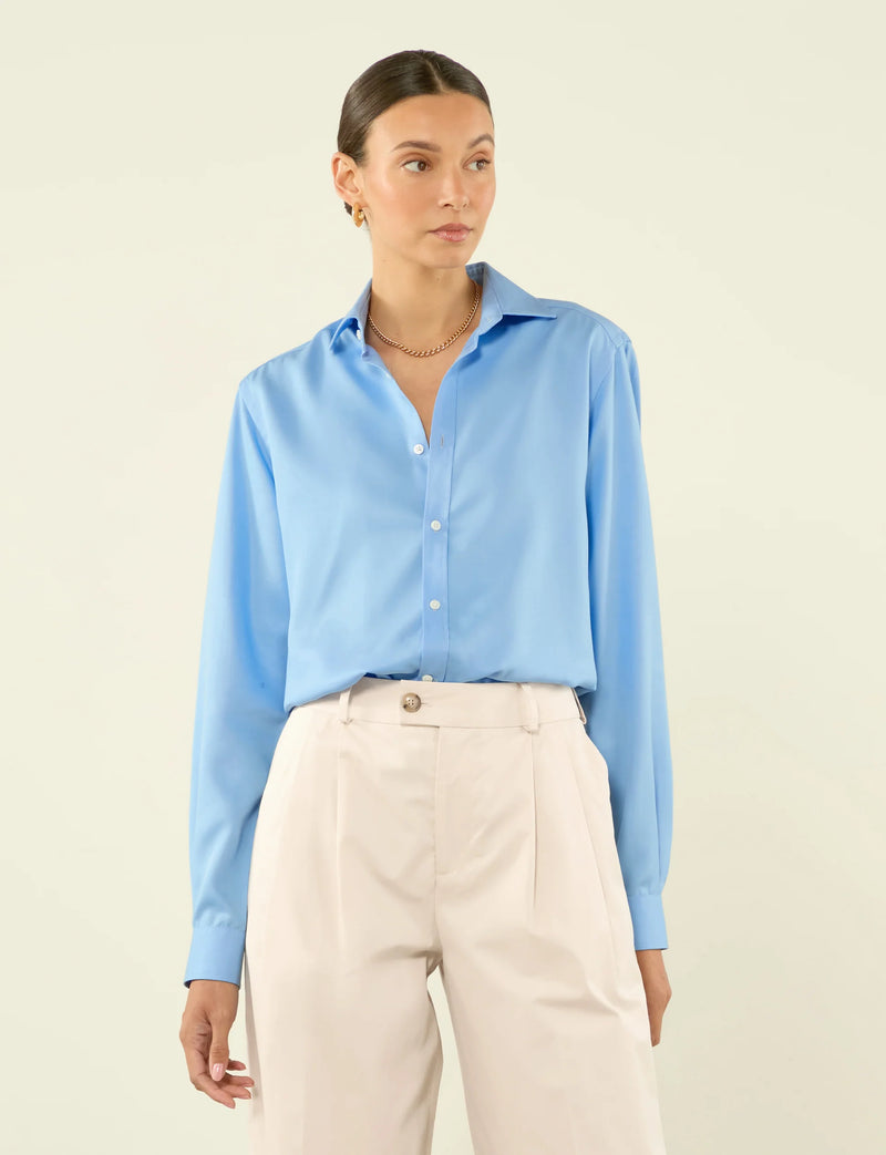 The Classic: TENCEL™ Lyocell, Cornflower Blue – With Nothing
